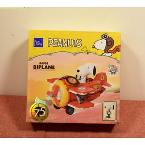 Pantasy Peanuts Snoopy Biplane Buildable Brick Block Set 86905 #